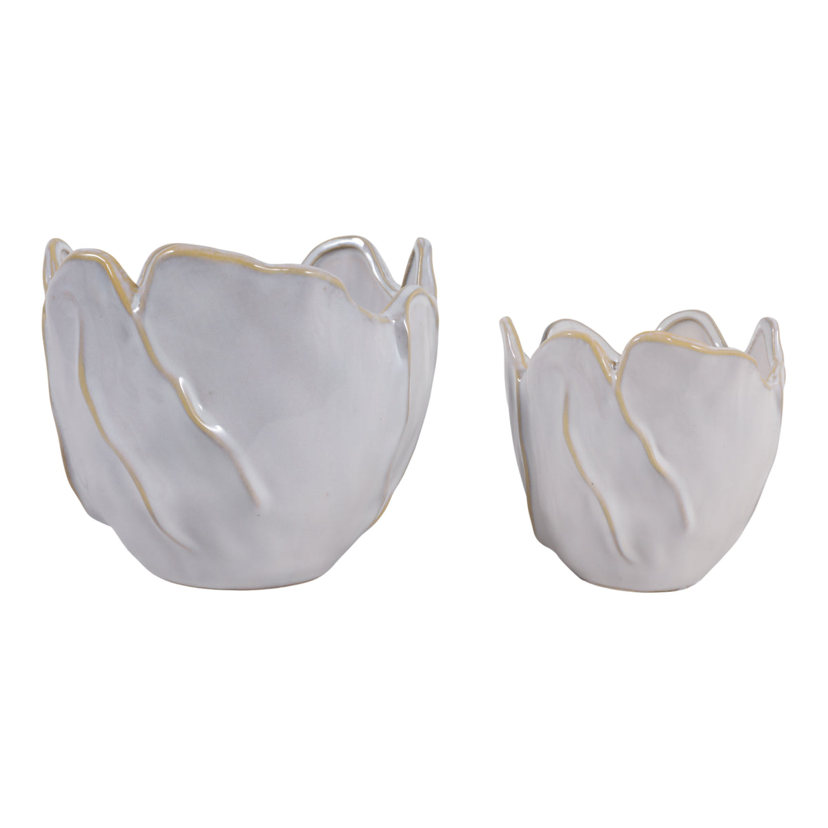 Drydenrun Ivory/White Planters (Set of 2)