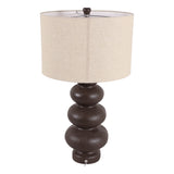 Bergenside Ivory/Brown Lamp