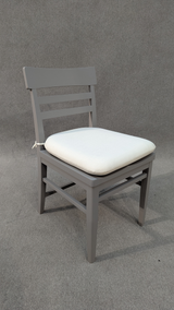 Grace Elephant Grey Striped Side Chair (Set of 2)