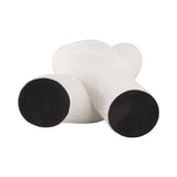 Monola White Twisted X Shape Terracotta Vase