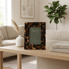 Dunes Brown/Tortoise 4x6 Horn Resin Frame