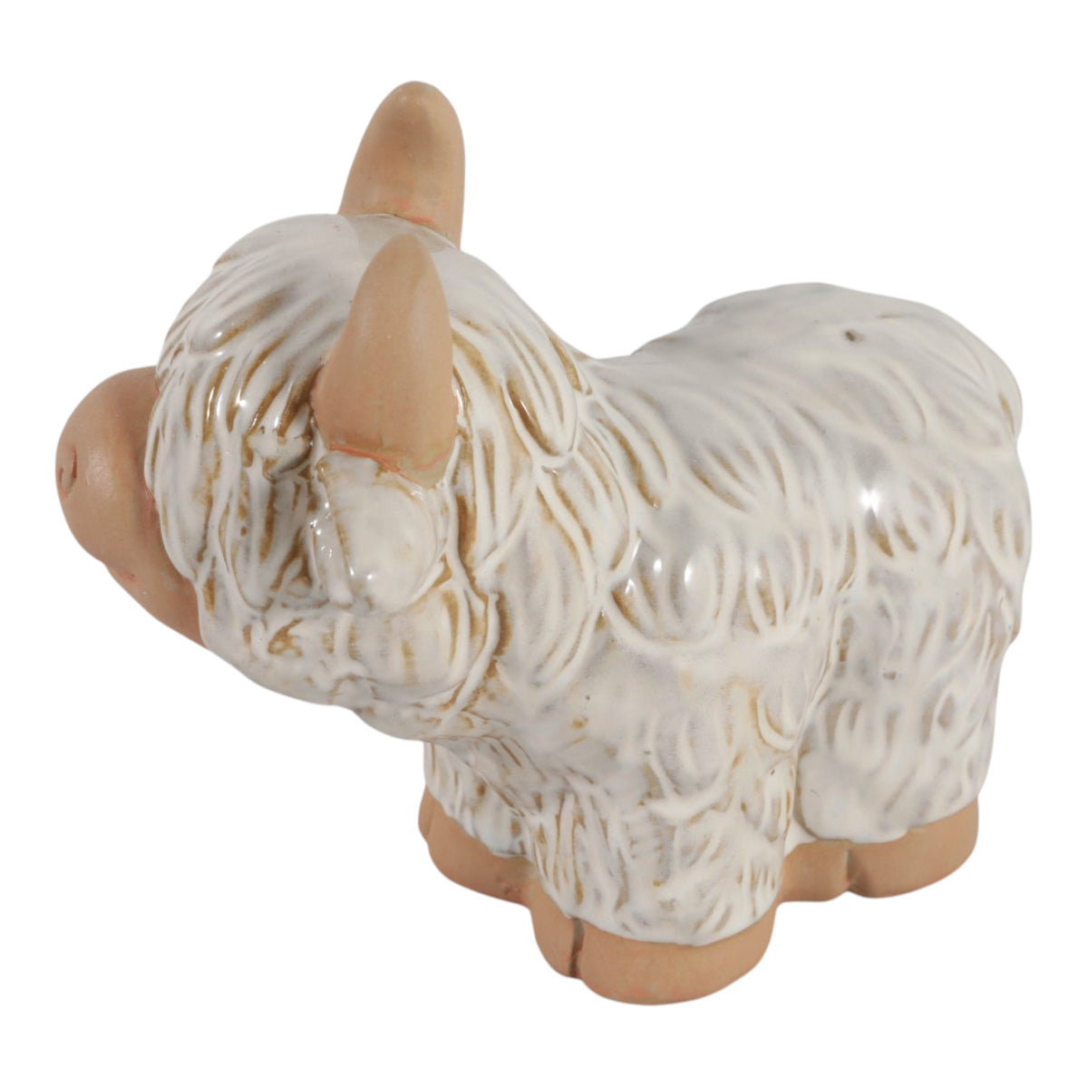 Schilling Tan Ceramic Highland Cow