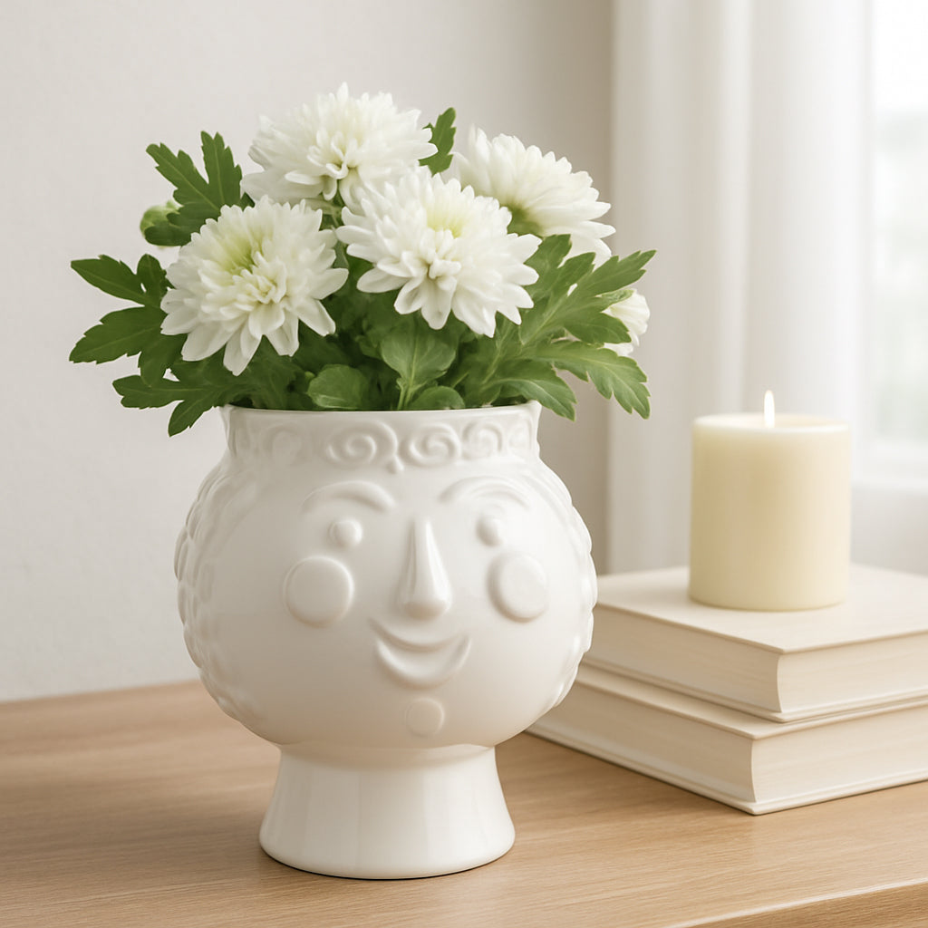 Burrel White Grandma Face Planter