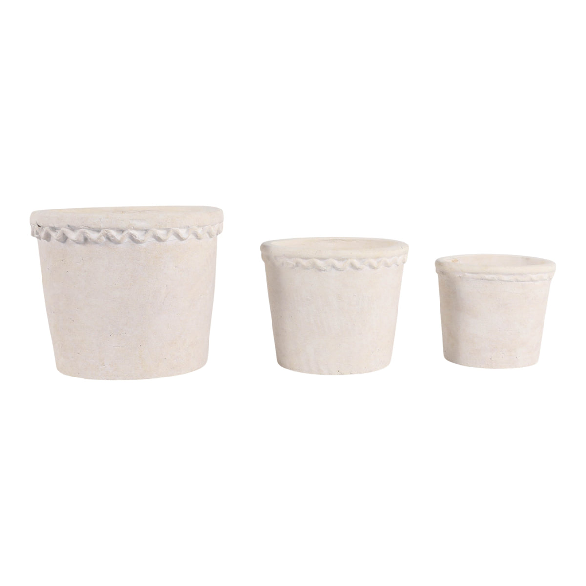 Tateside White Planters (Set of 3)