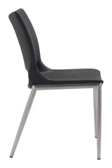 Ace Black & Silver Dining Chair (Set of 2)