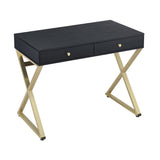 Coleen Black/Brass Writing Desk