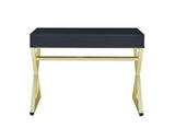 Coleen Black/Brass Writing Desk