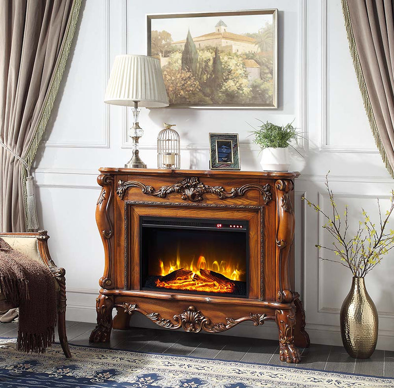 Dresden Oak Fireplace - Ornate Home