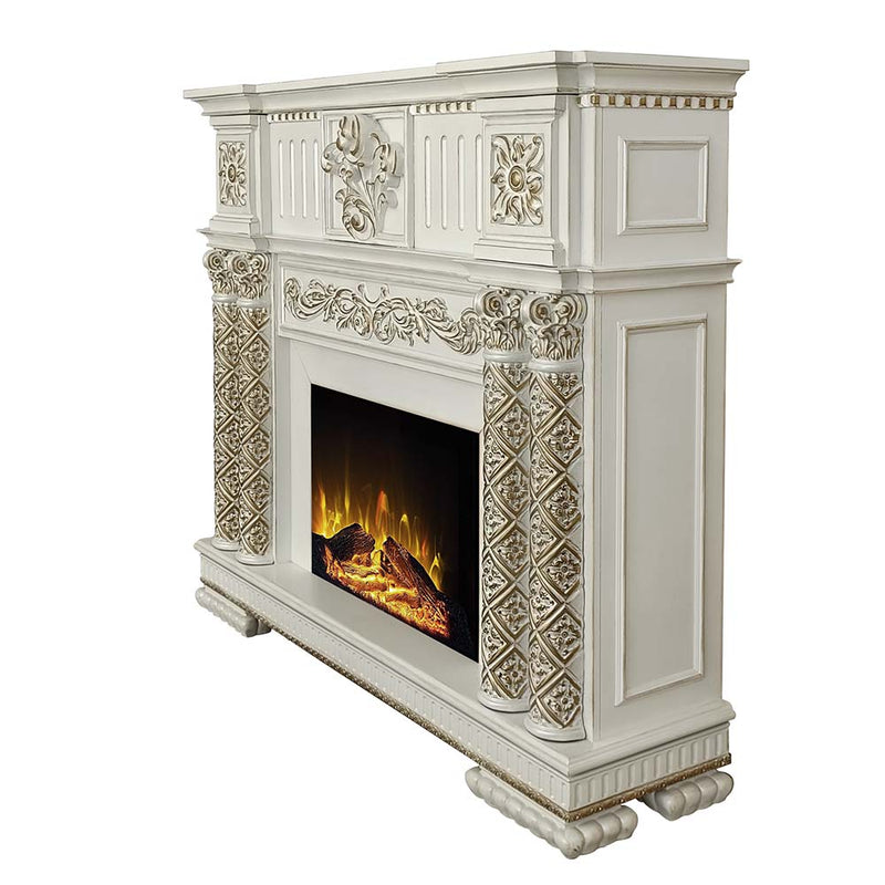 Vendome Pearl Fireplace - Ornate Home