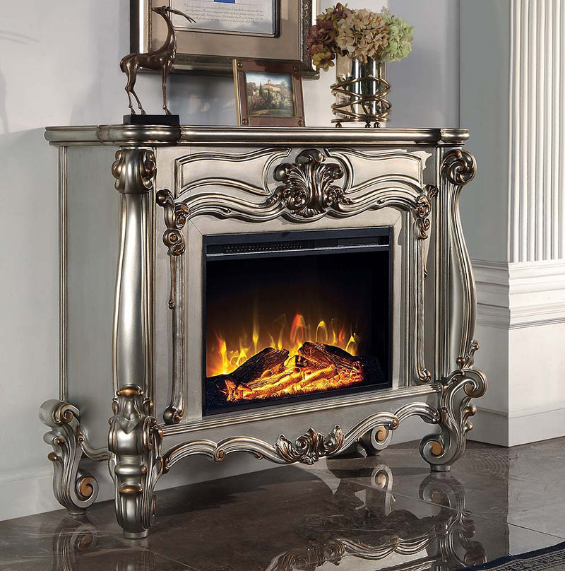 Versailles Platinum Fireplace - Ornate Home