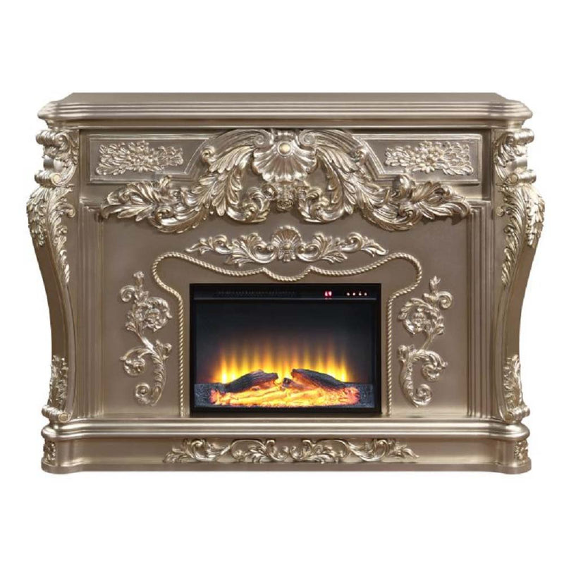 Sorina Antique Silver Fireplace - Ornate Home