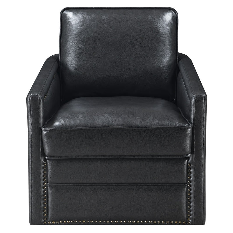 Rocha Black  Swivel Chair W/Glider - Ornate Home