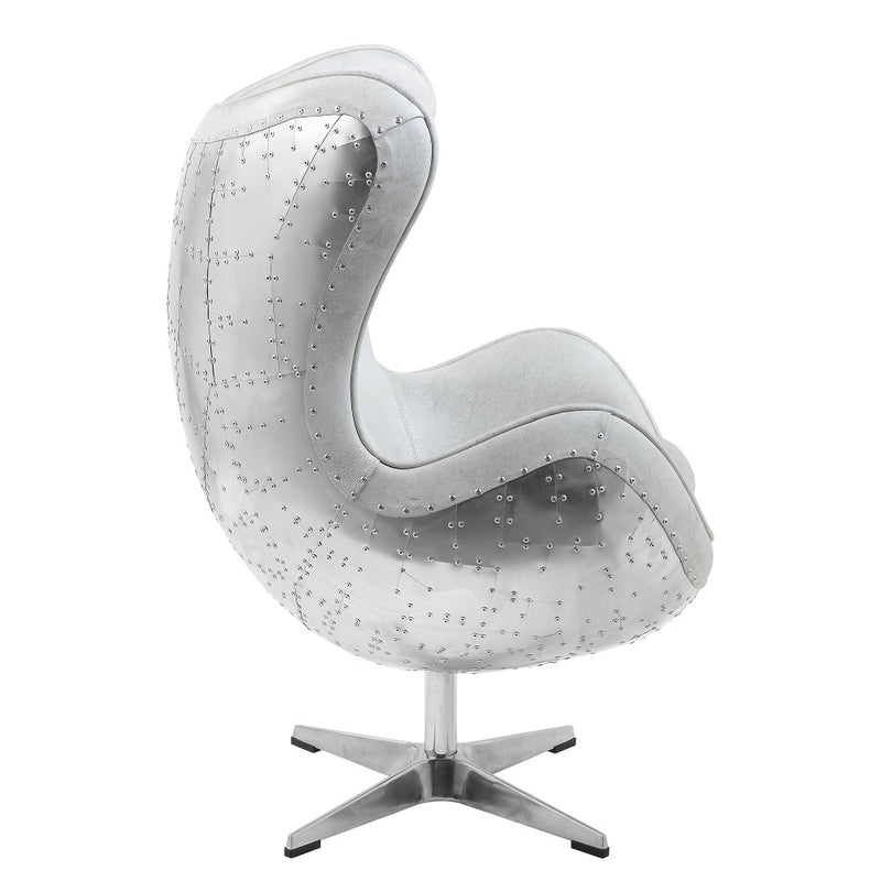 Brancaster White Accent Chair W/Swivel - Ornate Home