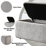 Orane Gray Bench w/Storage