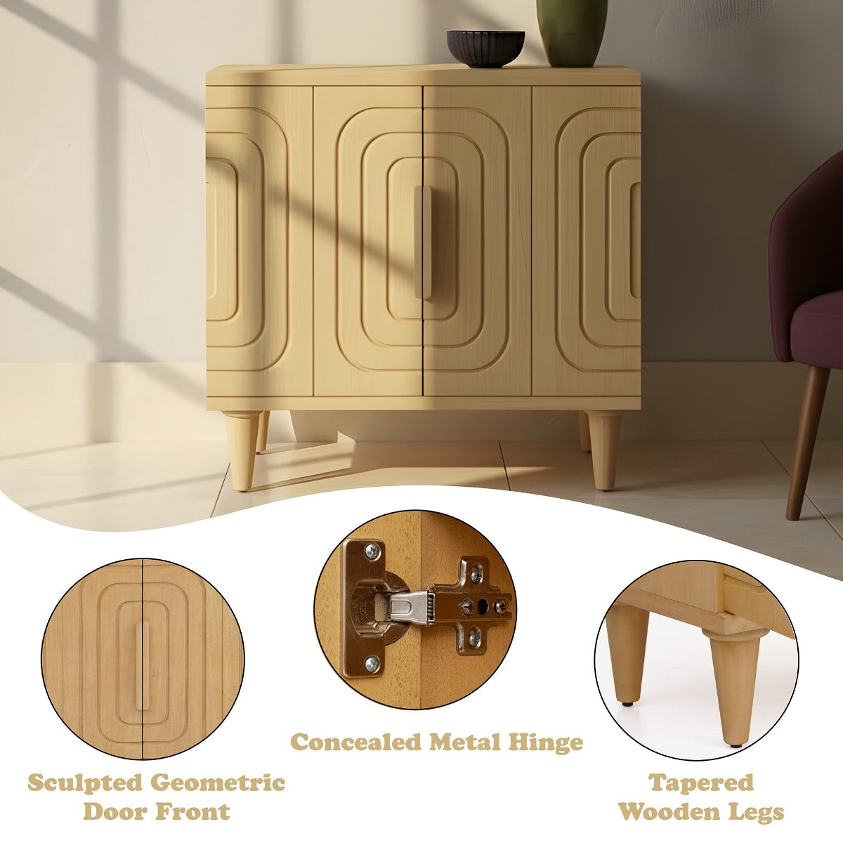 Lore Natural Oak Cabinet