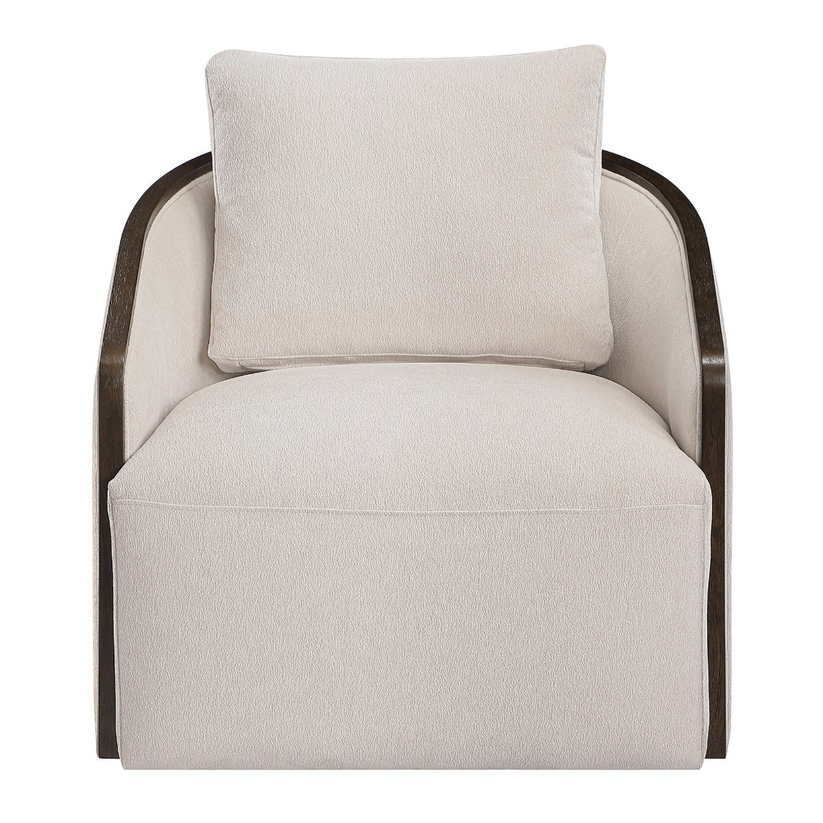 Lenora Beige Accent Chair W/Swivel