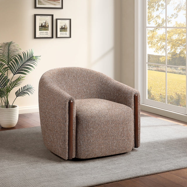Ballona Brown Accent Chair W/Swivel