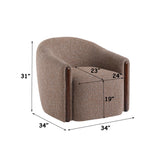 Ballona Brown Accent Chair W/Swivel