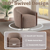 Ballona Brown Accent Chair W/Swivel