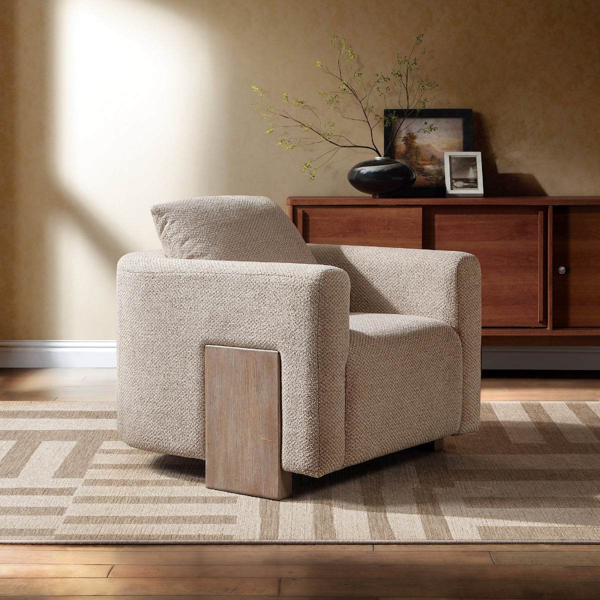 Tryne Latte Accent Chair