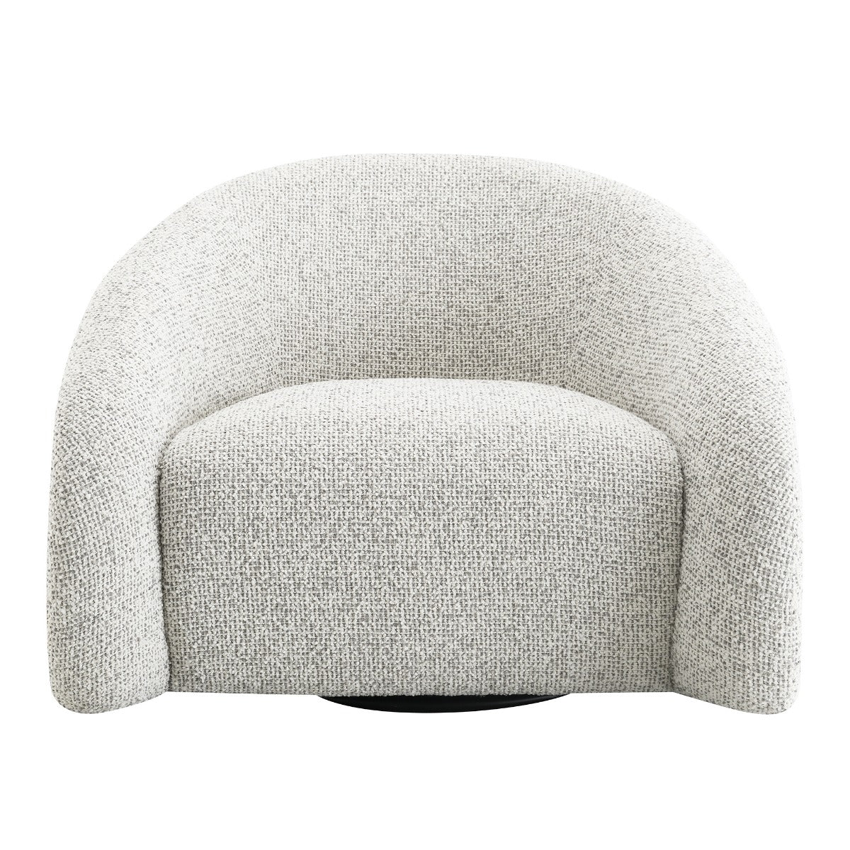 Zoey White/Gray Two Tone Accent Chair w/Swivel