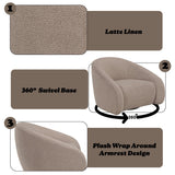 Zoey Latte Accent Chair w/Swivel