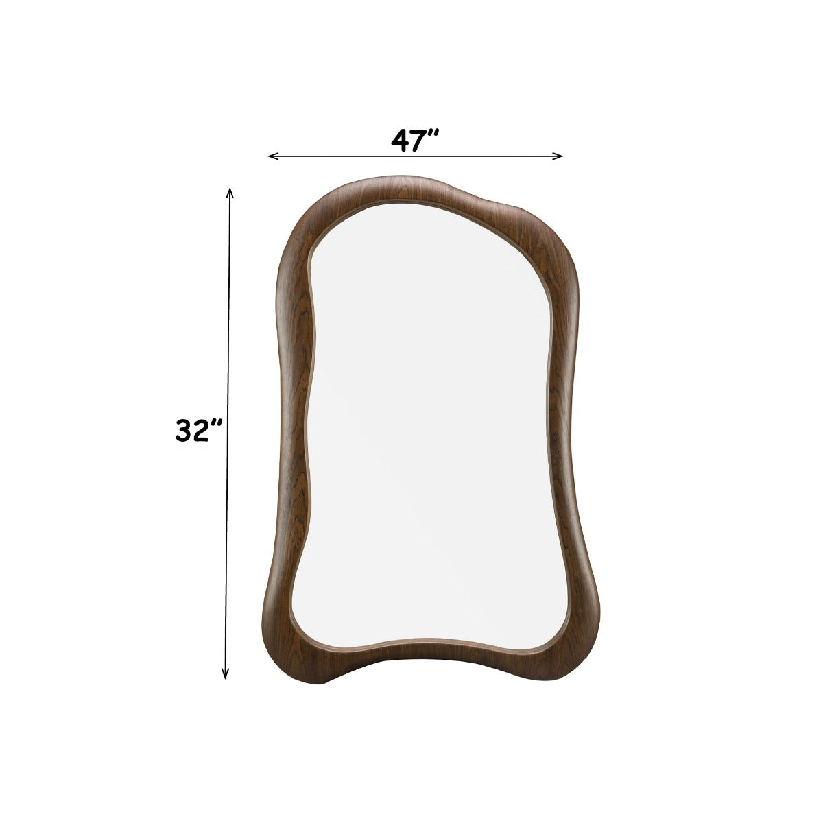 Lanza Dark Walnut Aceent Mirror