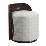 Jamonica Gray/Glossy Wood Grain Top Vanity Chair