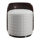 Jamonica Gray/Glossy Wood Grain Top Vanity Chair