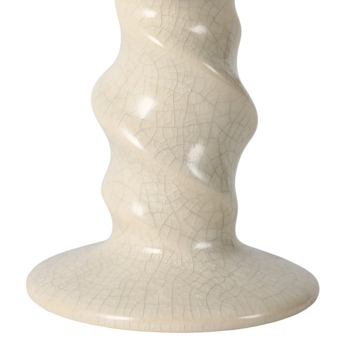 Ulmar Ivory Small Twisted Taper Holder