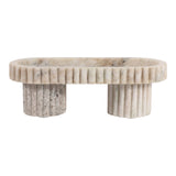 Clay Beige Marble Dish with Legs