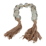 El Verano Clear/Tan Large Glass Bead Garland