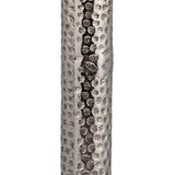 Graton Silver Metal Round Drink Table with Flat Base