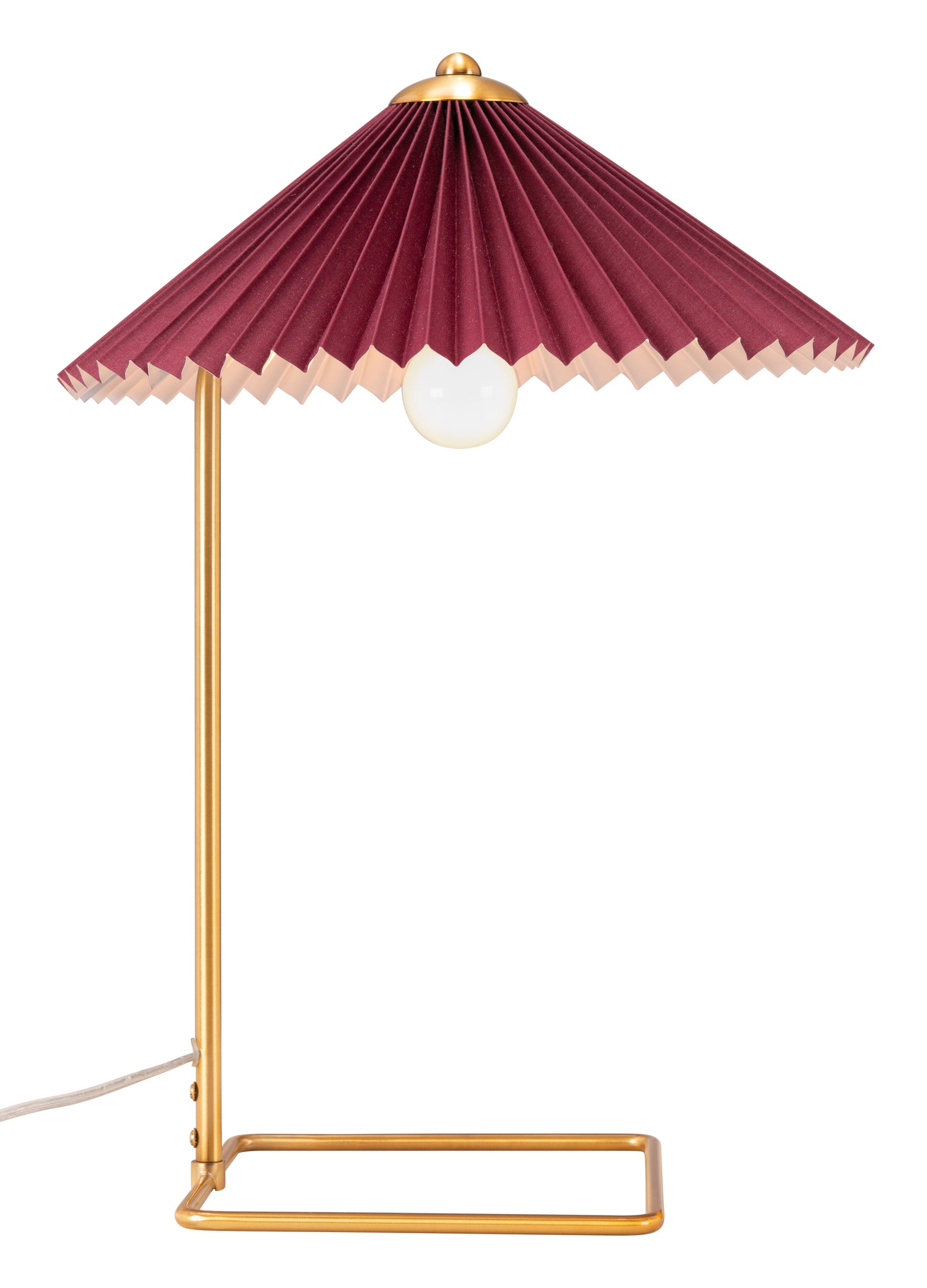 Charo Red & Gold Table Lamp