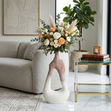Talus Multicolor Curvy Open Cut-Out Terracotta Vase