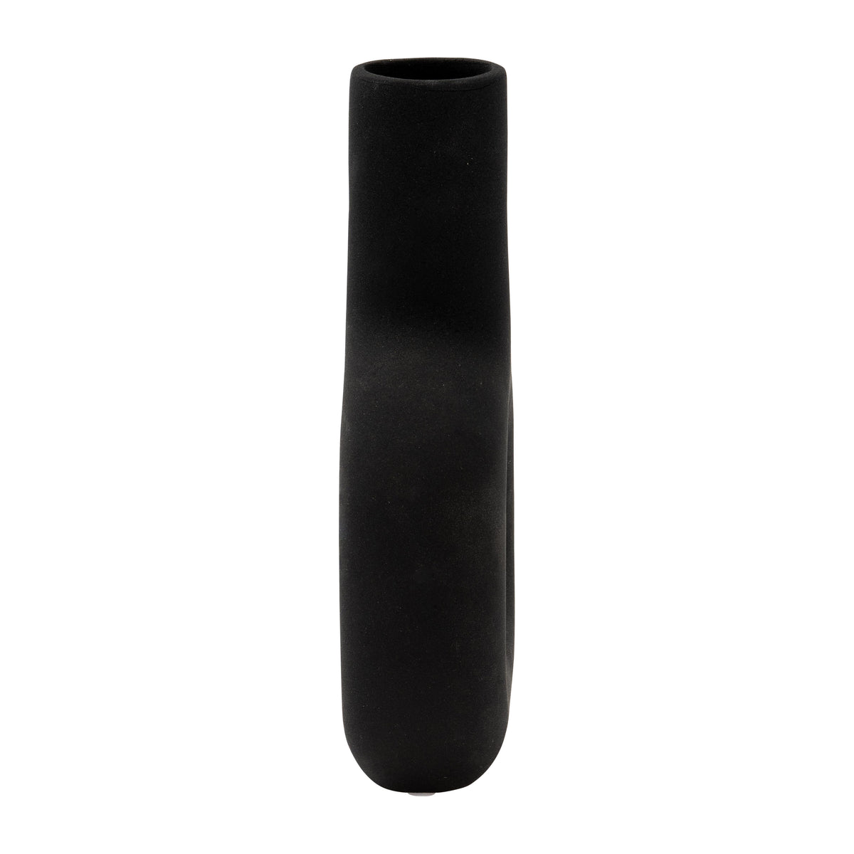 Bradys Black Dolomite Open Cut Vase