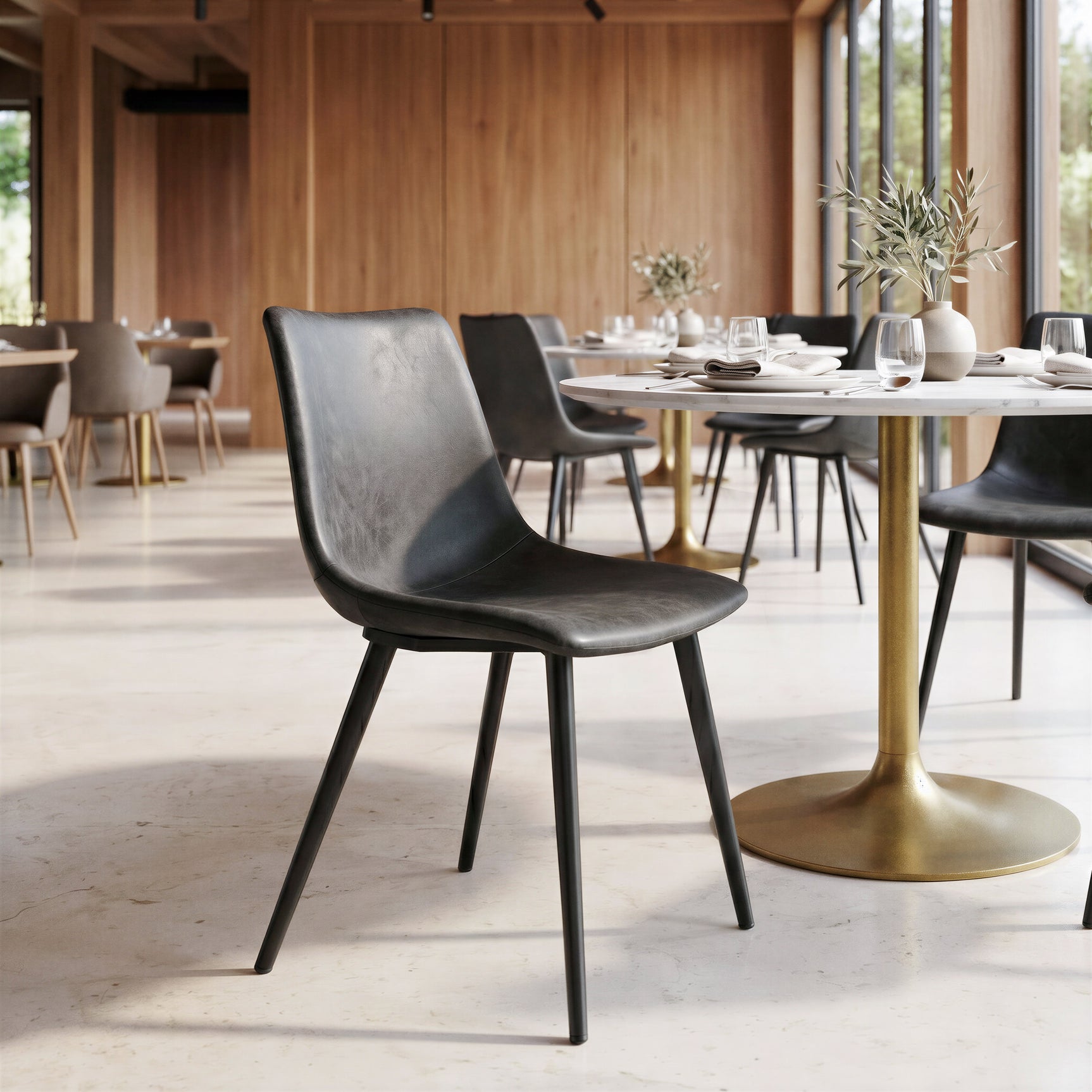 Daniel Vintage Black Dining Chair (Set of 2)