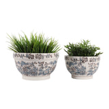 Bondview Blue/Brown Large Planters (Set of 2)