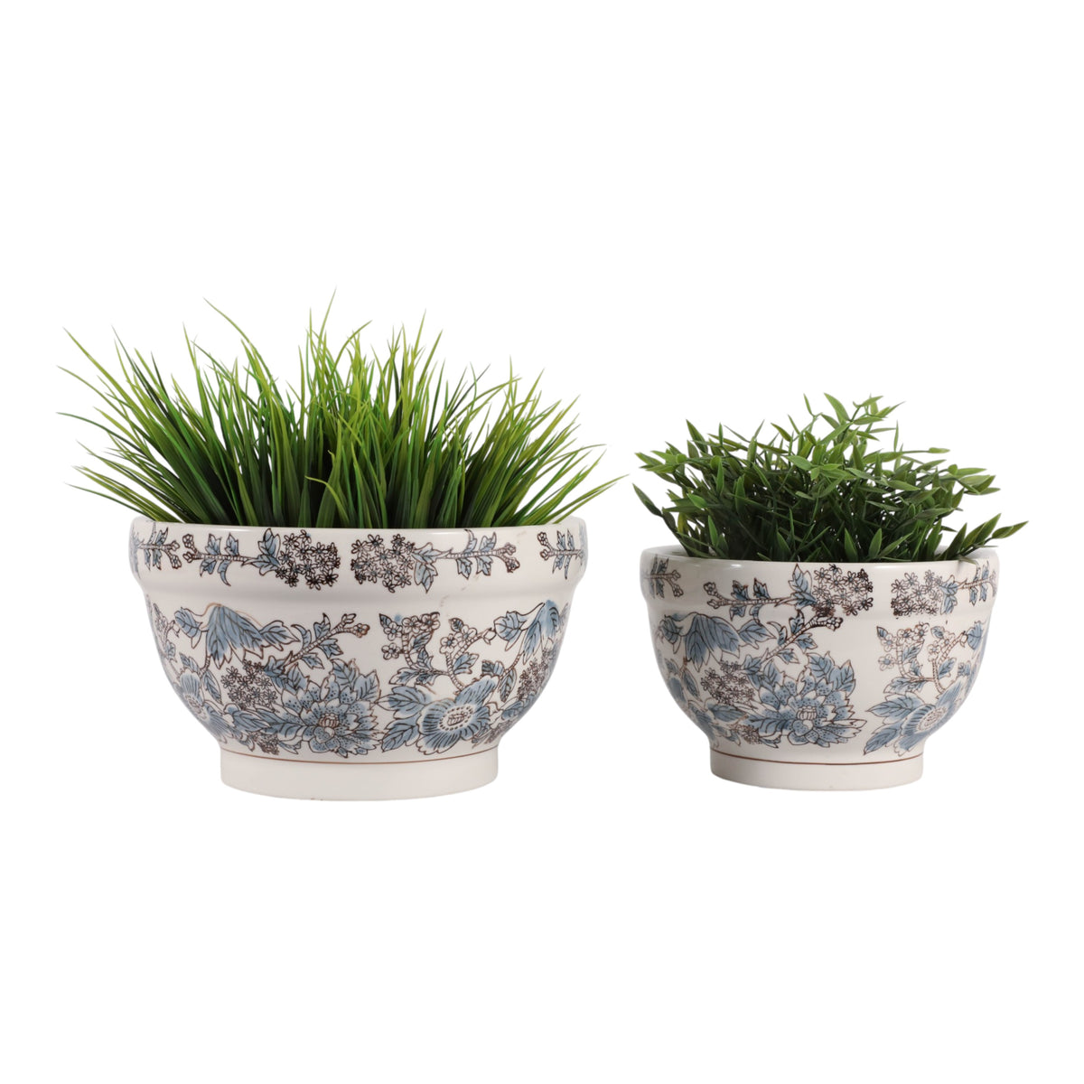 Bondview Blue/Brown Large Planters (Set of 2)