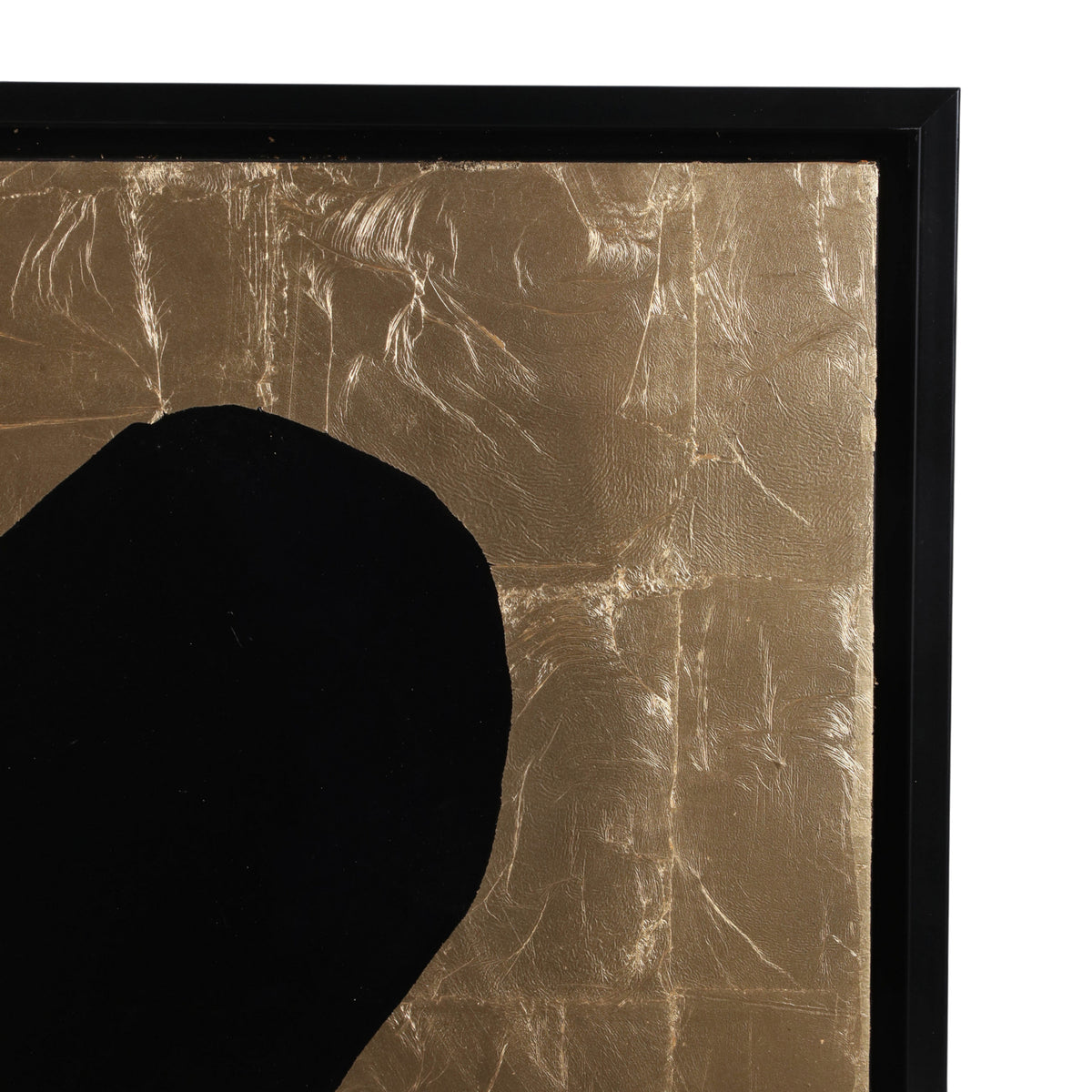 Wilmington Gold/Black Hand Painted Kisses X Framed Wall Art
