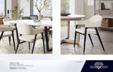 Adele Cream Fabric Dining Chair (Set of 2) - Ornate Home
