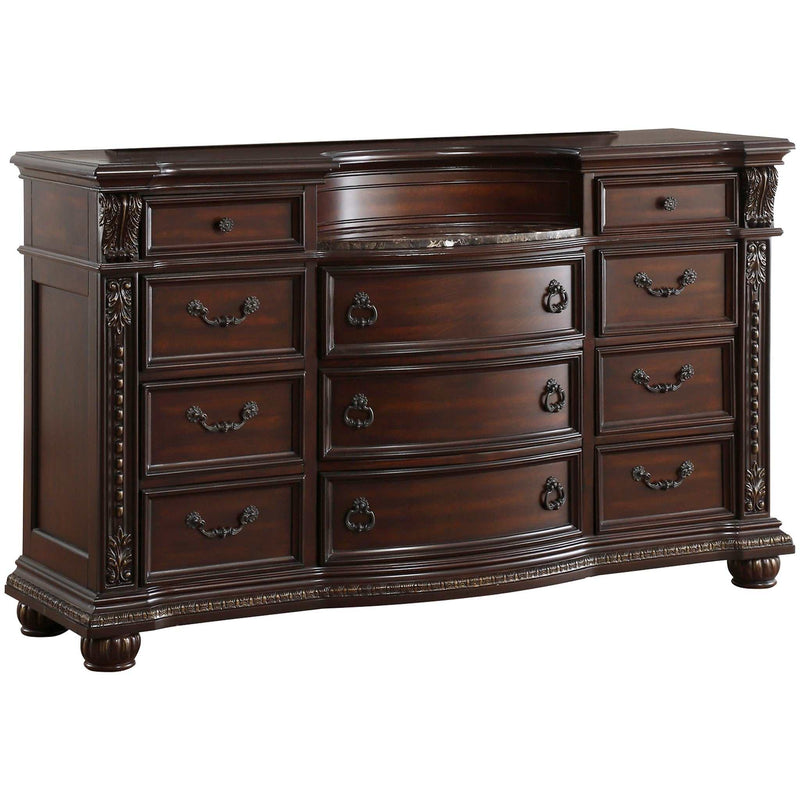 Cavalier Dark Cherry Dresser - Ornate Home