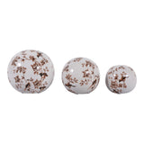 Maxbrook Brown/White Orbs (Set of 3)