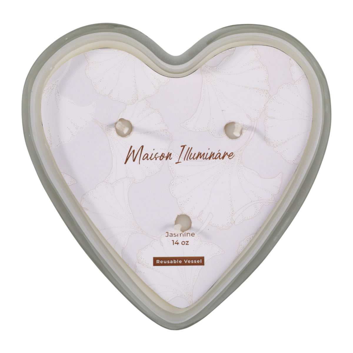 Halfordholm White/Clear Jasmine Candle