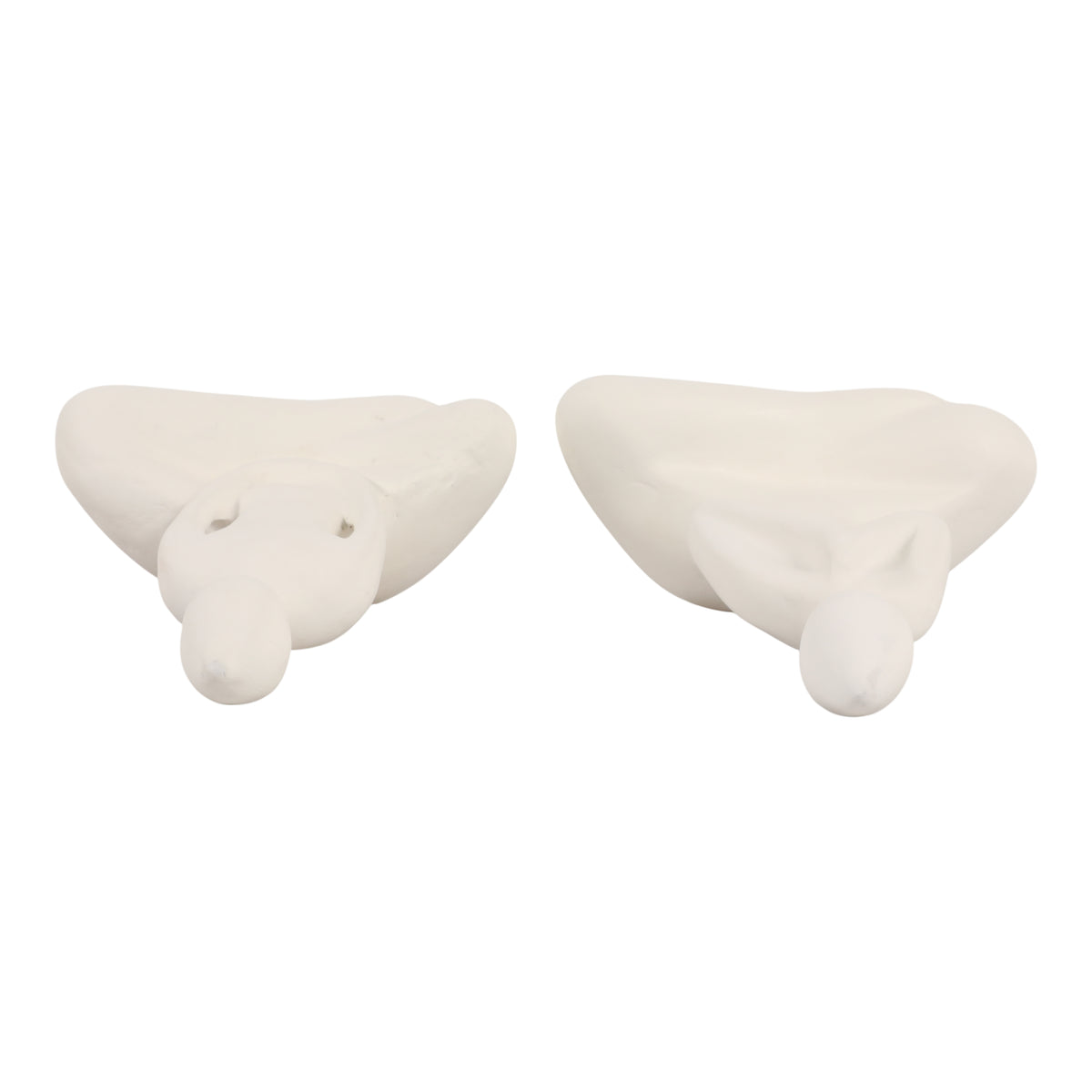 Kayandee White Paper Mache Yoga Ladies (Set of 2)