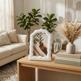 Newhall White 4x6 Wavy Arch Photo Frame
