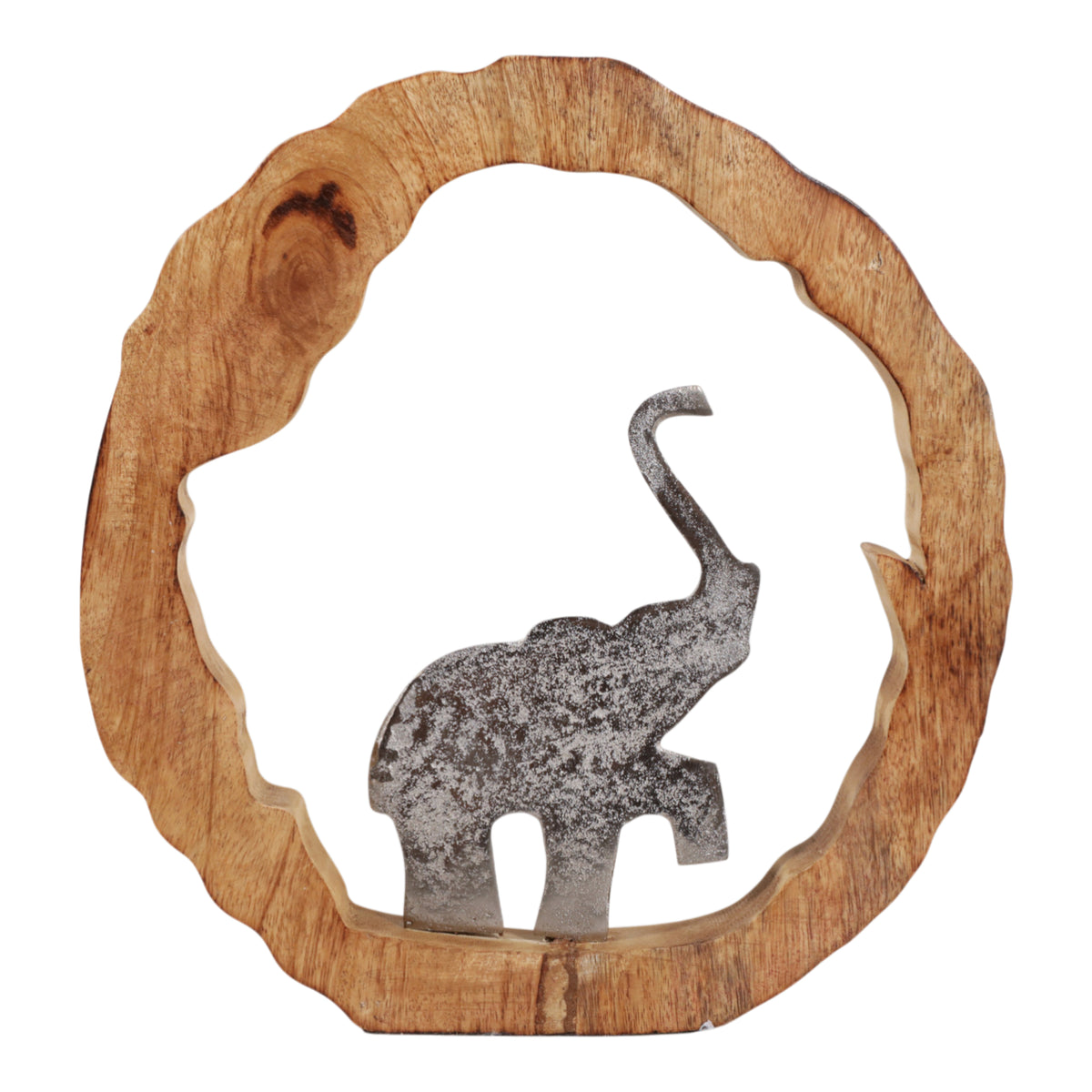 Brysondale Brown/Silver Elephant in Round Decor