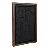 Westmorland Black/Dark Brown Paper Mache Wall Art