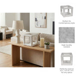 Minneola White Textured Open Square Object