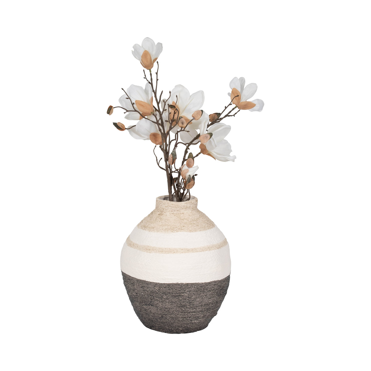 Alicemill Tan/Ivory/Black Vase